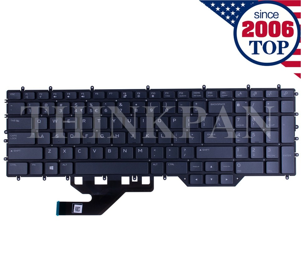 New Per-Key RGB Backlit Keyboard for Dell Alienware Area 51m R2 M17 R2 ...