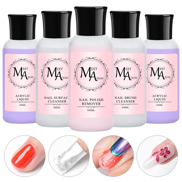 60ml MEET ACROSS Nail Solution Tools Acrylic Liquid Nail Polish Remover