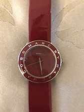 Marc Jacobs Women's MBM1162 'Amy' Lips Burgundy Leather Watch