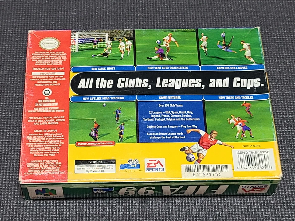 Nintendo 64 FIFA 99 EA Sports Retro Game Korea Edition Authentic for N64 Console - Image 3 of 4
