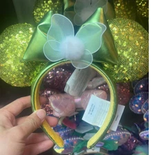 Authentic Hongkong Disney Parks Disneyland Tinker Bell Ear Headband New 2025