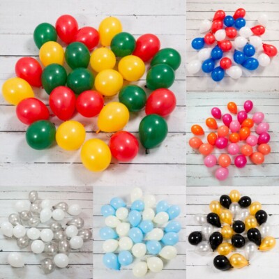 5'' Zoll kleine Latexballons GROSSHANDEL Party Geburtstag 100 Hochzeit Deko Ball