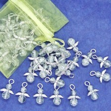 100 Guardian Angel / Fairy Handmade Ice Glass Charms DIY Crafts Wedding Favours