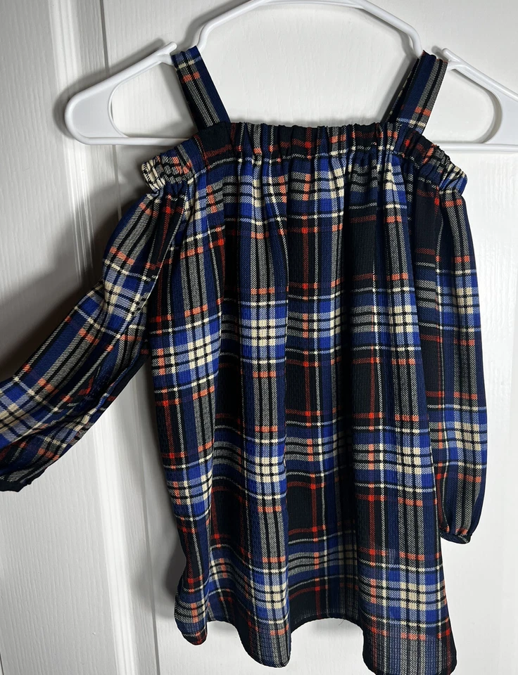 Top soprano hombro frío niñas pequeño 7/8 correas de 1 pulgada. Corbata elástica frontal para cuello Foto 4 de 4