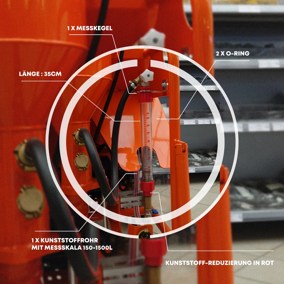 Wasserdurchflussmesser 150-1500 l/h Passend Putzmaschine PFT G4 und ähnliche - Bild 3 von 4