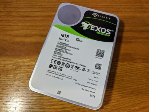 Seagate Exos X16 16TB 7.2K SATA 3.5" Enterprise Hard Drive HDD ST16000NM000G