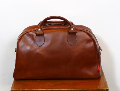 John  Chapman Brown  Reiver 18 Holdall Leather Gym Overnight  Bag  Retail $850 