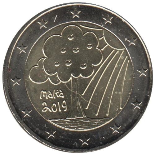 MA20019.4 - MALT - 2 euros commemorated. Nature & Environment - 2019 - Picture 1 of 2