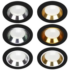LED Einbauspot Einbaustrahler Deckenspot SCHWARZ Deckenstrahler rund IP20 FOY