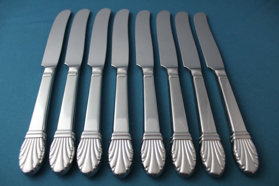 8 Dinner Knives Hollow Gorham ADRIA GLOSSY Stainless Japan 9 1/4" - Image 4 of 4