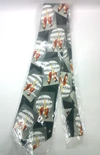 Steven Harris Mens Tie Hand Made Music Notes Conductor Black Silver 58" Long New