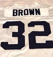 VTG JIM BROWN Jersey 3XL Mens #32 ALL AMERICAN 1964 adidas XXXL SIGNED Rare