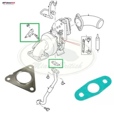 LAND ROVER EXHAUST MANIFOLD GASKET SET DEFENDER 2.4L DURATORQ LR007168 1331076 