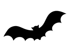 Bat Flying Scary Sticker Car Window Halloween Door Décor Spooky Vinyl Decal