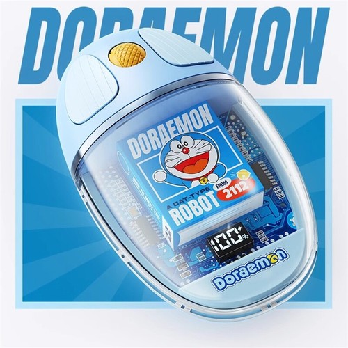 Anime Doraemon Wireless Bluetooth Mouse Office PC Portable Silent Clear Mouse - Picture 5 of 13