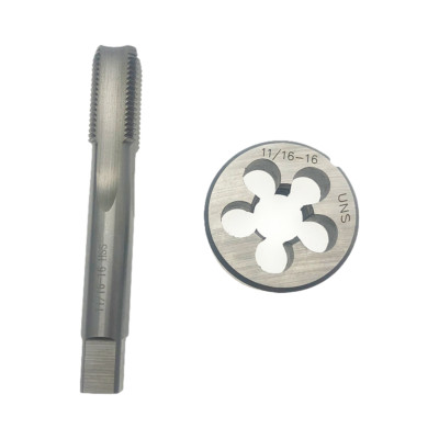 11/16'' - 16 HSS 11/16-16 Plug Tap and 11/16-16 Die Threading Tool