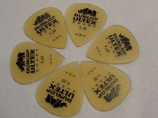 DUNLOP 433 ULTEX SHARP 1.0 MM GUITAR PICKS MADE IN THE USA 6 PICKS