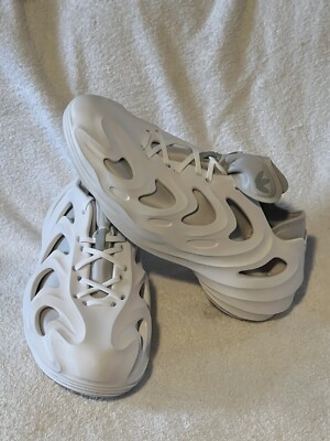 Adidas adiFOM Q Men's US 9  White Grey Adiplus Retro 90's Lifestyle Foam Runner