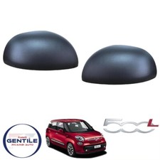 KIT COPPIA CALOTTE GUSCIO SPECCHIO RETROVISORE NERE PER FIAT 500L DAL 2012