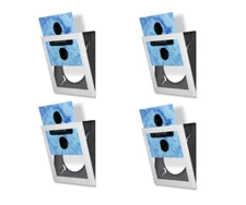 4 White Vinyl Record Album Frame 12.5 X 12.5 Inch Album Display Frame LP Display