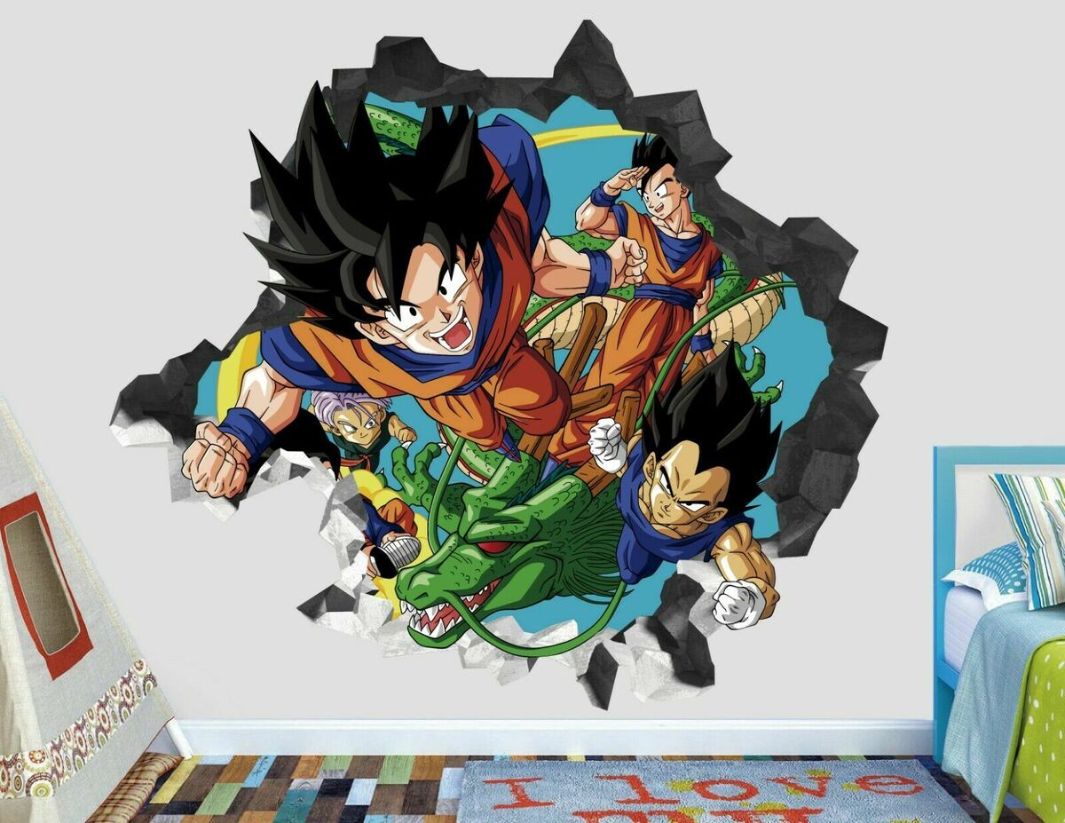 Photo Wallpaper Dragon Ball Super Shapes Goku Official Product, Various  Sizes, Photo Wallpaper for Walls, Original Product, Home Decoration