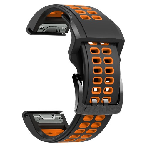 26MM Silicone Strap Quick Release Watch Band For Garmin Fenix 7X/6X Pro/3 HR - Picture 16 of 22