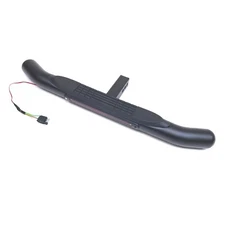 36" L 2" Receiver Tow Hitch Bar 3" Round Curved Black LED Brake Light Universal