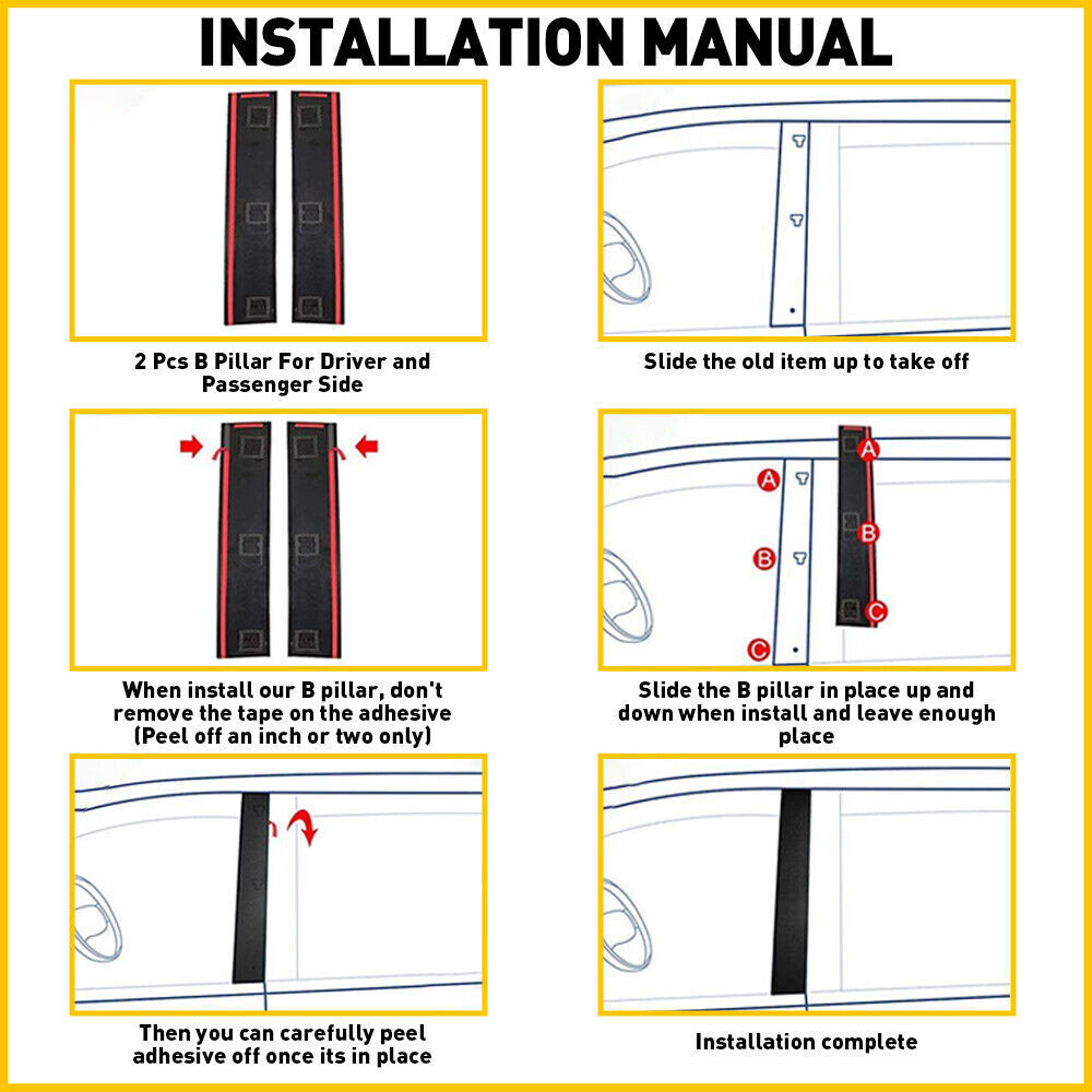 Front FOR Chrysler Town Country Dodge Grand Caravan RH Door Pillar Molding Trim