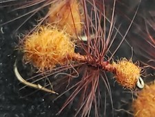 FLY FISHING FLIES CINNAMON ANT SIZE # 18 CUSTOM TIED TROUT DRY FLY