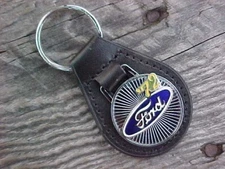 1972 '72 FORD LEATHER KEY FOB VINTAGE NOS CUSTOM-MADE HI-QUALITY CAR or TRUCK