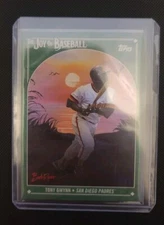 2023 Topps X Bob Ross The Joy of Baseball Sap Green Canvas # 29/75 Tony Gwynn