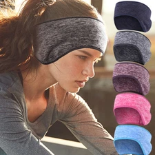Ear Warmer Winter Polar Fleece Headband Ski Ear Muff Unisex Stretch Spandex Hat