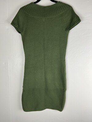 Love By Design Olive Green Short Sleeve Sweater Dress Size Medium Buckle  Y2K -B7 | eBay