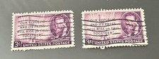 (2) 1947 US 3 Cent Joseph Pulitzer Journalist Postage Stamps Scott 946