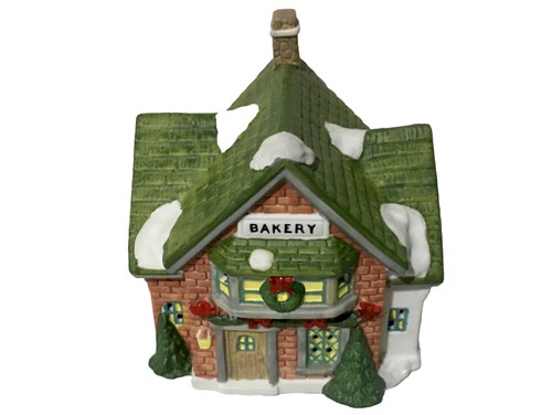 Winter Valley Cottage Christmas Porcelain Lighted House Atico International Each - Picture 8 of 23