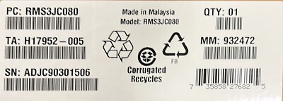 Intel RMS3JC080 Integrated RAID Module NEW BULK PACKAGING