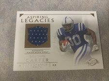 Delone Carter 2011 Topps Gridiron Legends Aspiring Legacies Relics #ALR-DC Patch
