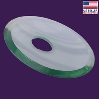 Replacement Waterfall Faucet Clear Glass Disc Plate | Renovator's Supply Replacement Waterfall Faucet Clear Glass Disc Plate | Renovator's Supply