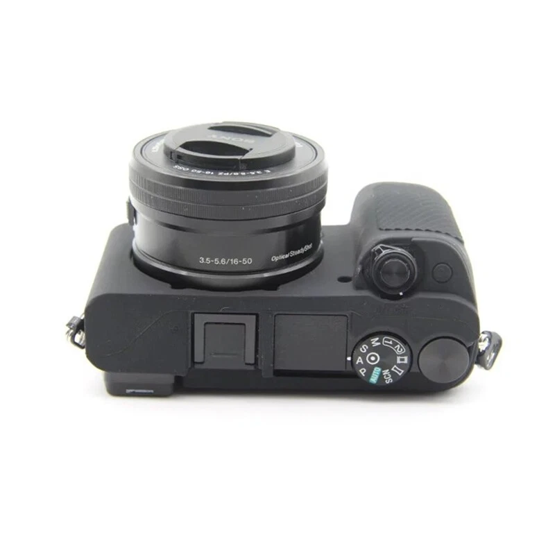 Funda protectora de goma de silicona para cámara Sony A6100 A6300 A6400 Foto 3 de 4