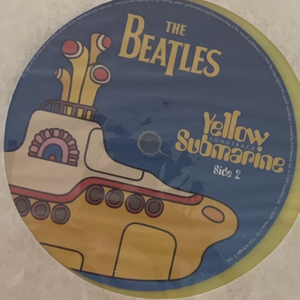 The Beatles Yellow Submarine Songtrack UK Import Yellow Vinyl LP 1999