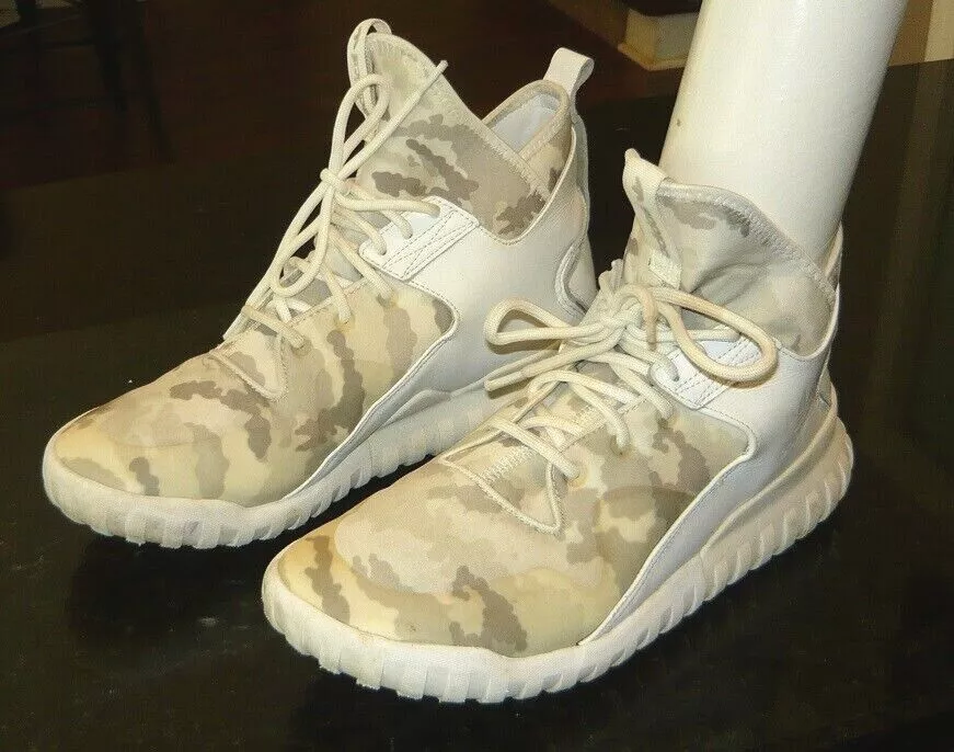 Adidas Tubular X White Camo Hightops U.S. Men s Size 11.5