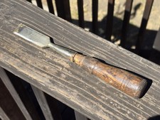 Vintage 1930's Craftsman Underlined BP Made in USA - 1" Bevel Edge Wood Chisel