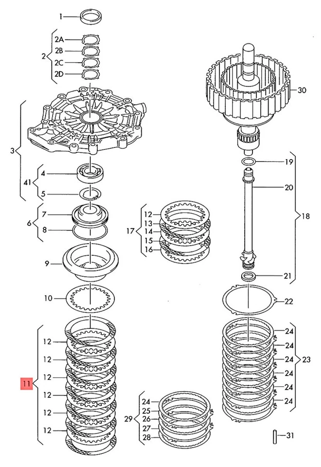 Genuine AUDI SEAT A4 Avant S4 quattro Cabrio A4L A6 S6 A6L disc set 01J398944 - Image 3 of 3