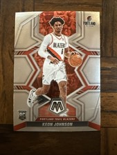 2021-22 Keon Johnson Panini Mosaic #225 Portland Trailblazers