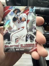 2026 Bowman CHROME Electric Sluggers ES-25 Mike Trout, Los Angeles Angels