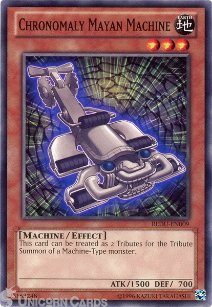 REDU-EN009 Chronomaly Mayan Machine Common UNL Edition Mint YuGiOh Card