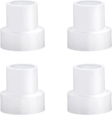 4pcs Shower Door Nylon Pivot Bushing and Pivot Pin Kit, Medium, White