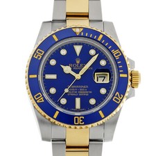 Rolex ROLEX Submariner date 116613GLB blue/diamond WATCH 726727