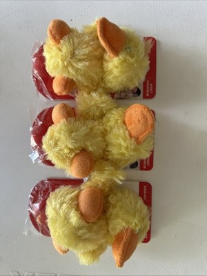 KONG Dr Noyz (3) Ducks SMALL Plush Squeaky Puppy Dog Fetch Toy w/Extra Squeakers