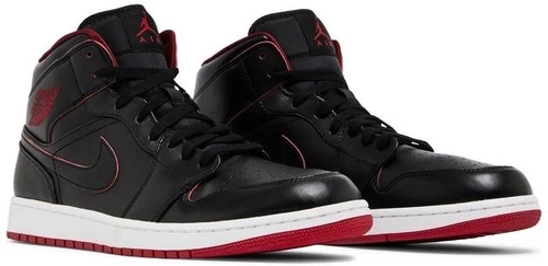 Jordan 1 Mid Black Red